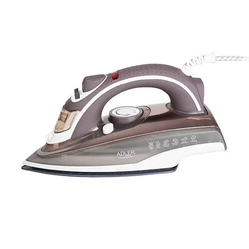 Adler AD 5030 iron Steam iron Ceramic soleplate 3000 W Brown Grey White - IronsAGD-ZEL<<<Home Appliance