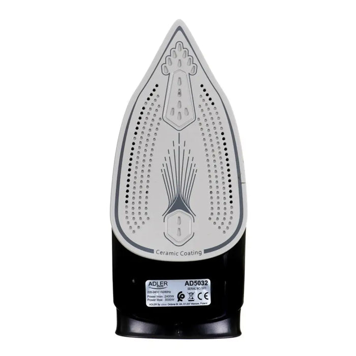 Adler AD 5032 iron Dry iron Ceramic soleplate Black Blue Gray 2400 W - IronsAGD-ZEL<<<Home Appliance