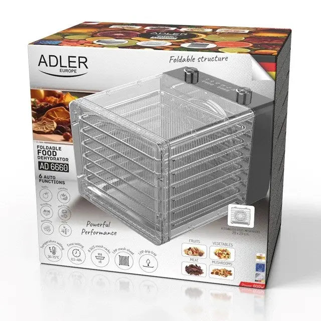 Adler AD 6660 Mushroom and fruit dryer - Dryers for mushrooms vegetables and fruitAGD-SUG<<<Home Appliance