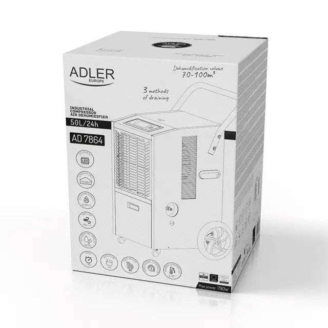 Adler AD 7864 Industrial air dryer Black - Air dryersAGD-OSP<<<Home Appliance - ProductsAGD<<<ActionPL