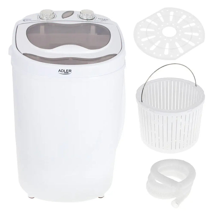 Adler AD 8055 washing machine Top-load 3 kg Cream White - Freestanding washing machinesAGD-PRW<<<Home Appliance