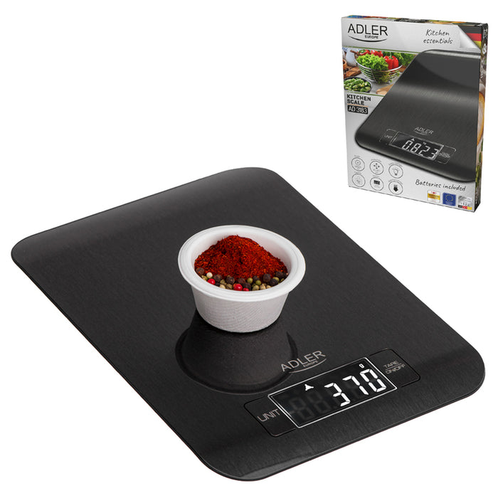 KITCHEN SCALE BLACK ADLER