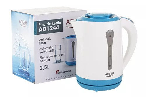 Adler AD 1244 electric kettle 2.5 L 2200 W White