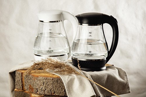 Adler AD 1274 B electric kettle 1.7 L 2200 W Black, Transparent