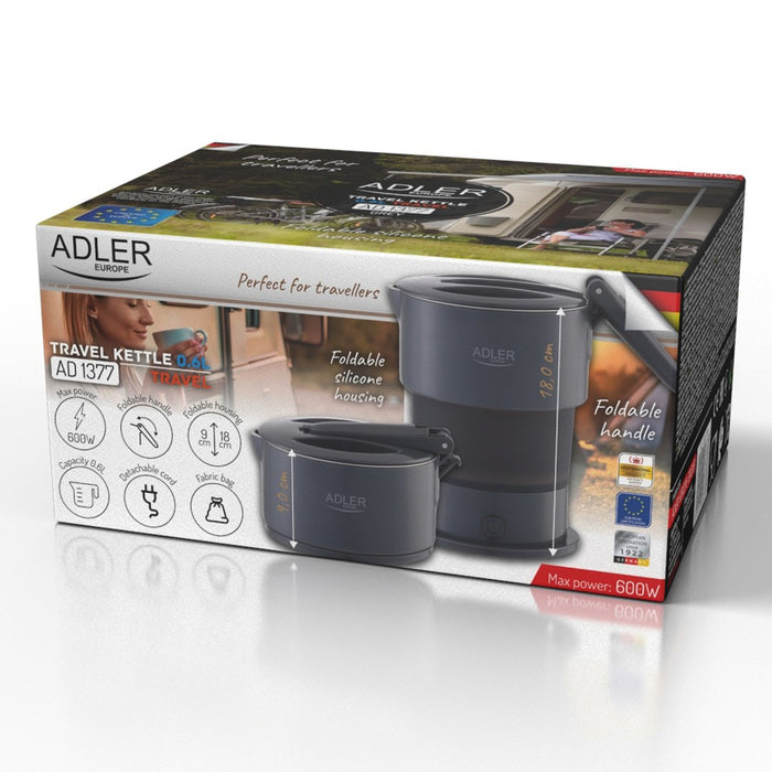 ADLER AD 1377g grey silicone kettle