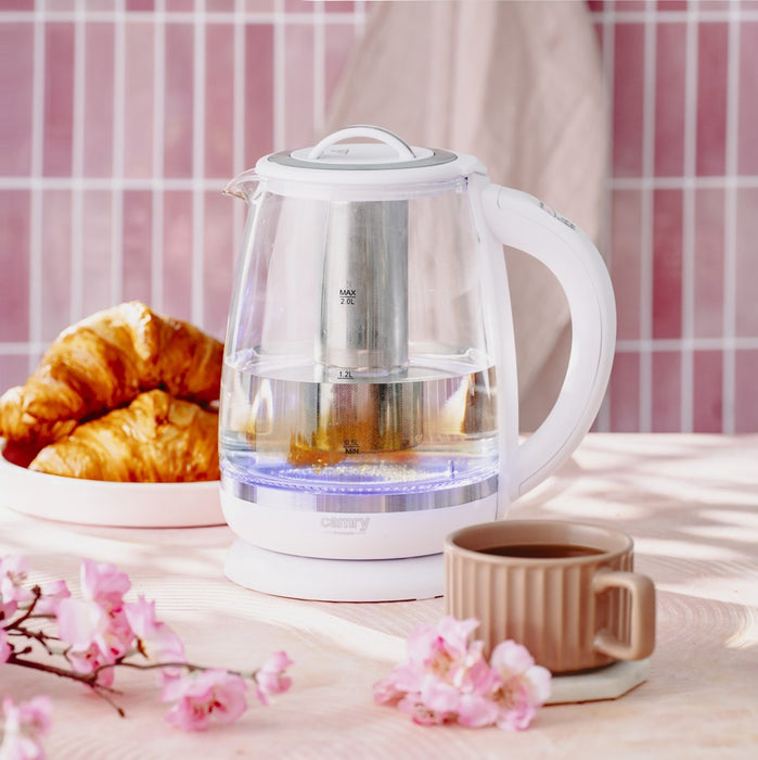 CAMRY CR 1290w electric kettle, white
