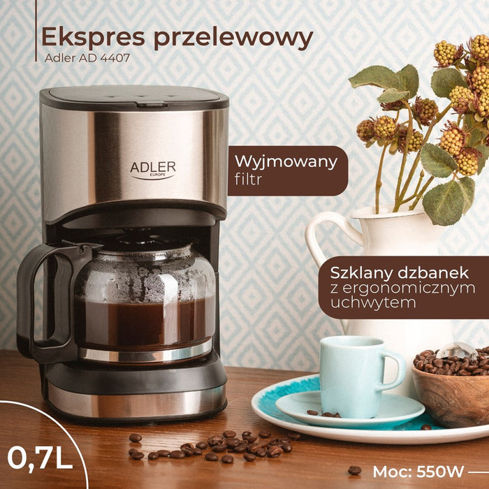 Adler AD 4407 coffee maker Semi-auto Drip coffee maker