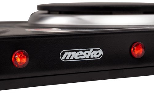 Mesko Home MS 6509 hob Black Countertop Sealed plate 2 zone(s)