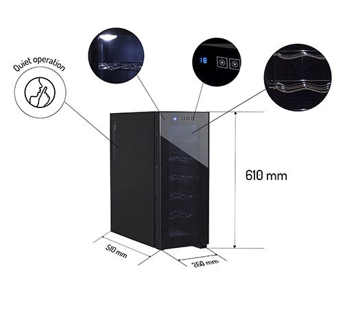 Adler AD 8083 Beverage/wine larder Black