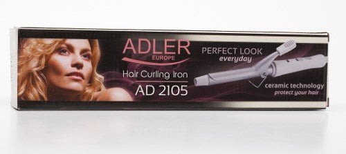 Adler AD 2105 Curling iron Warm Metallic,White 25 W