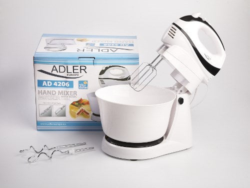 Adler AD 4206 Stand mixer Black,White 300 W