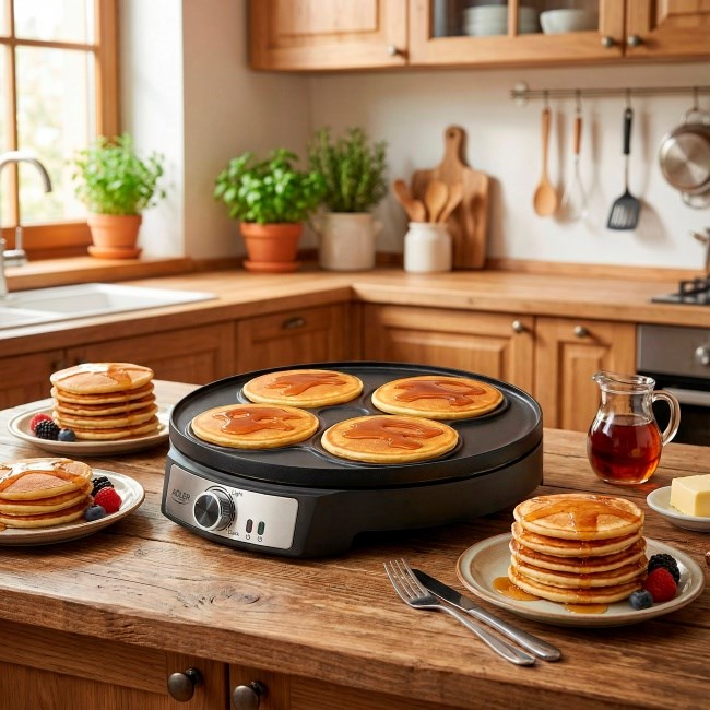 Adler AD 3093 Double-Sided Electric Pancake Maker 2 in 1 Black