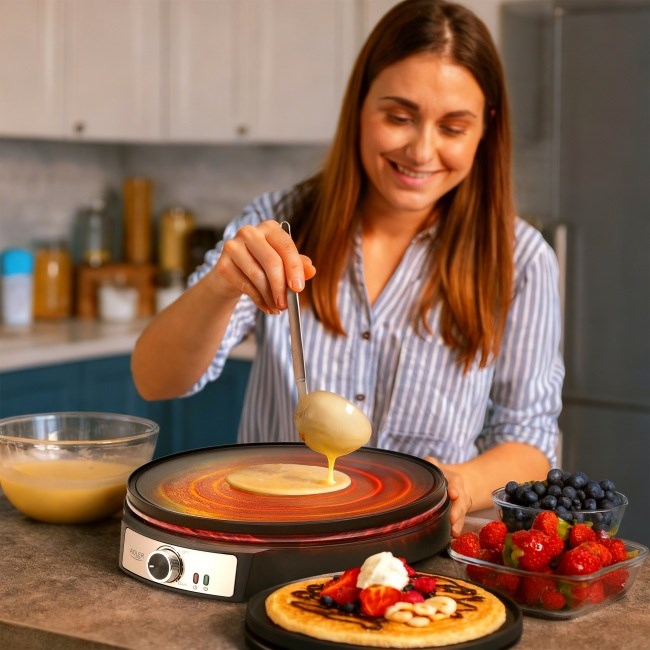 Adler AD 3093 Double-Sided Electric Pancake Maker 2 in 1 Black