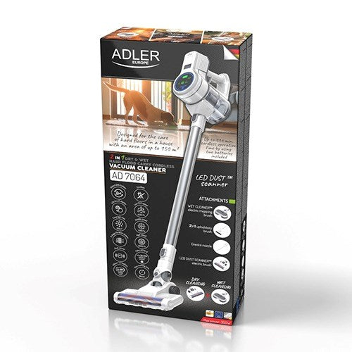 ADLER AD 7064 2-in-1 upright vacuum cleaner for dry and wet cleaning