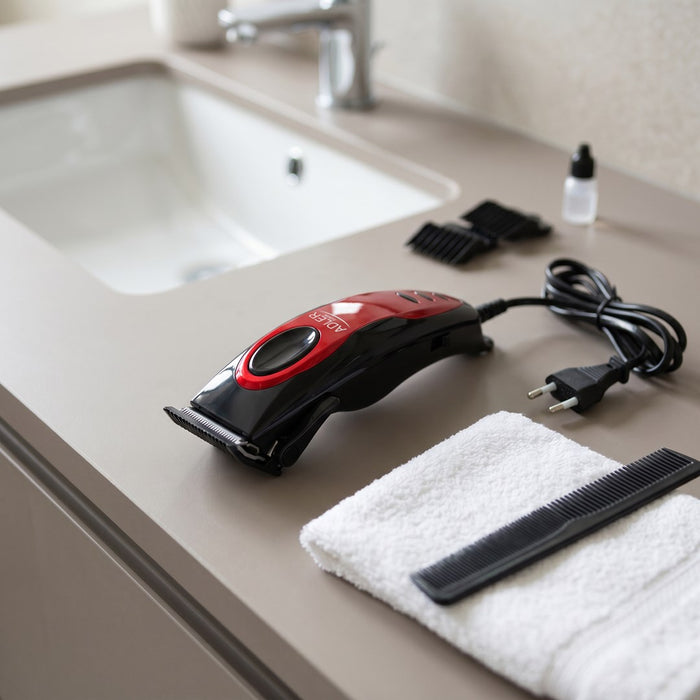Adler AD 2825 hair trimmers/clipper Black, Red