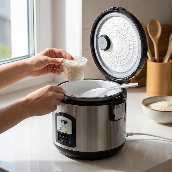 Adler AD 6406 rice cooker Black,Stainless steel 1000 W
