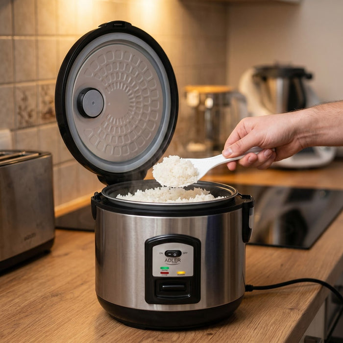Adler AD 6406 rice cooker Black,Stainless steel 1000 W