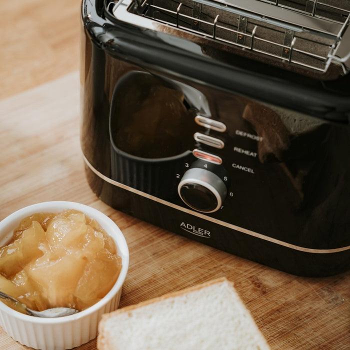 Adler AD 3224b Toaster with rack 7 browning levels black