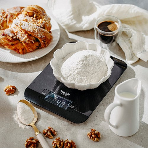 KITCHEN SCALE BLACK ADLER