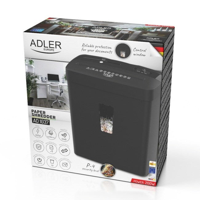 Adler AD 1037 Document Shredder Black