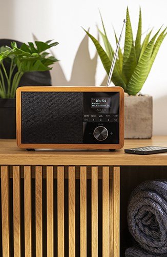 Adler AD 1184 radio Portable Digital Black, Wood