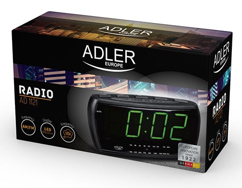Adler AD 1121 radio Clock Analog & digital Black