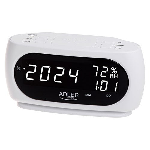 Adler AD 1186W alarm clock Digital alarm clock Black, White