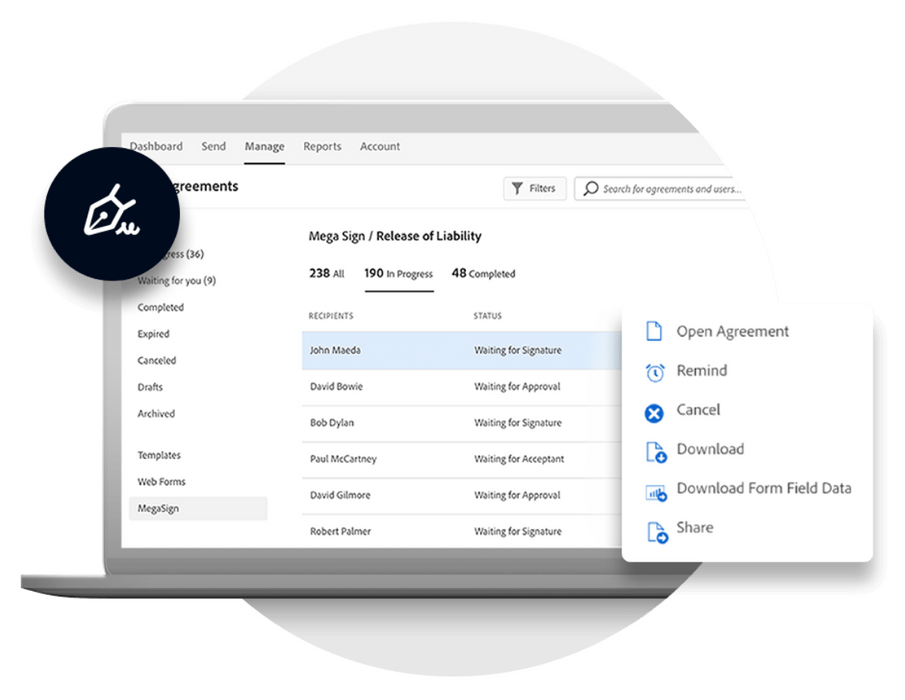 Software Adobe Sign for business, Other, EU English, Subscription New
