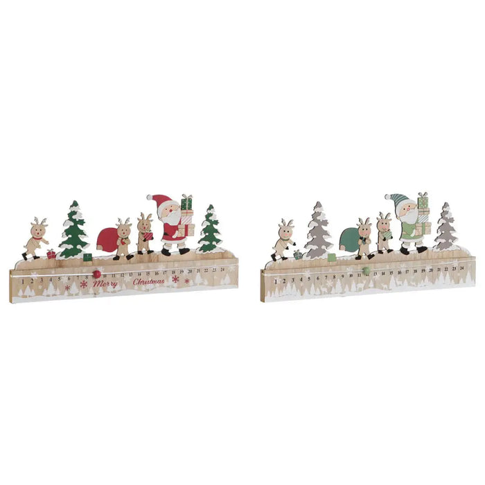 Advent Calendar DKD Home Decor MDF Wood 45 x 1 x 19 cm 45 x 2 x 19 cm (2 Units) - Декорация и Осветление<<<Дом