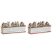 Advent Calendar DKD Home Decor Wood 45 x 11 x 23 cm (2 Units) - Декорация и Осветление<<<Дом Градина<<<BigBuy&&&Коледни