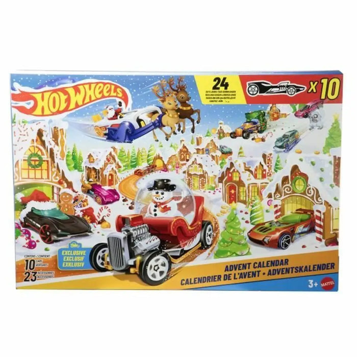 Advent Calendar Hot Wheels Metal Plastic Sports - Коледни украси<<<Декорация и Осветление<<<Дом Градина<<<BigBuy