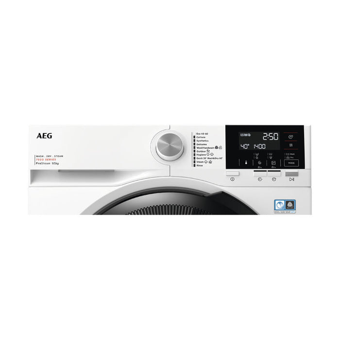 Washing machine with dryer AEG LWR71944B, 9/5 kg, 1400 rpm.
