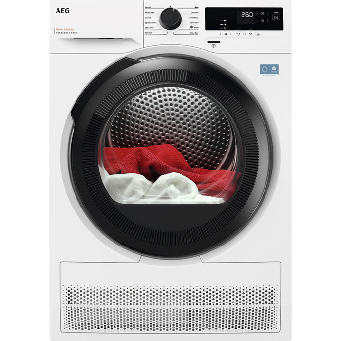 AEG T5DZ8BE Tumble Dryer, 8 kg, Heat Pump, White