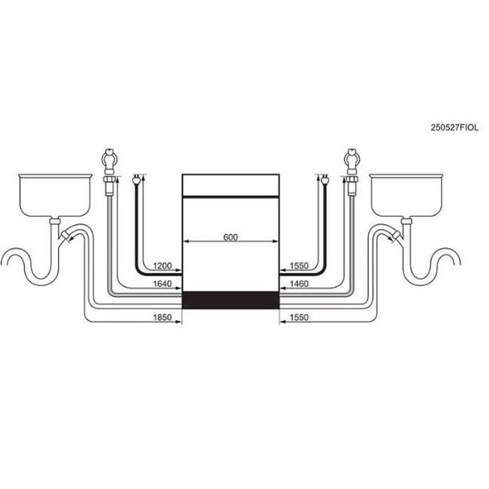 Built-in dishwasher AEG GI8200A2TN, 14 place settings, A