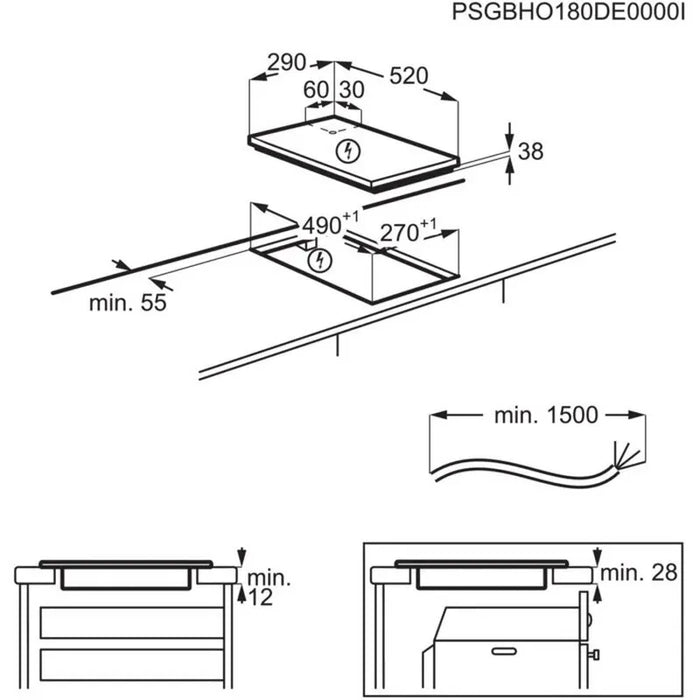 Built-in hob AEG HRB32310CB