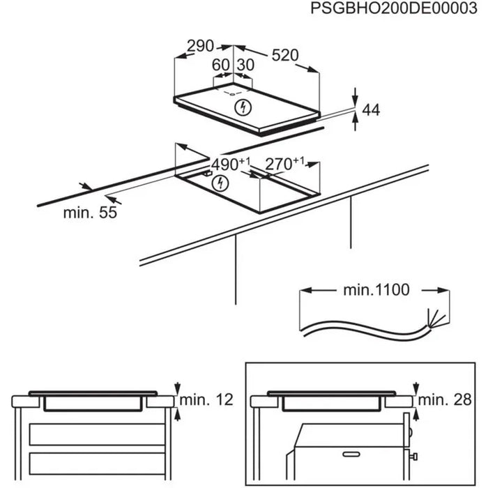 Built-in hob AEG IKB32300CB