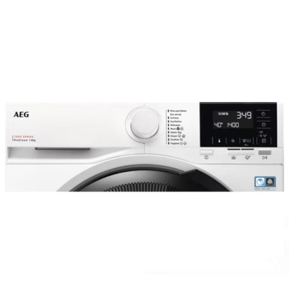 Washing machine AEG LFR71844SBE, 8 kg, ProSteam®, 1400 rpm.