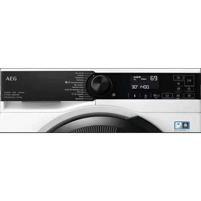 Washing machine with dryer AEG LWR73044BE, 11/7 kg, ProSteam®, 1400 rpm