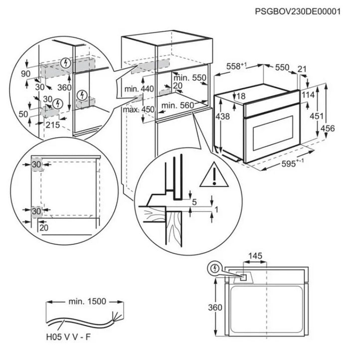 Built-in oven AEG NKM7N721B (ST), 44, Sensor
