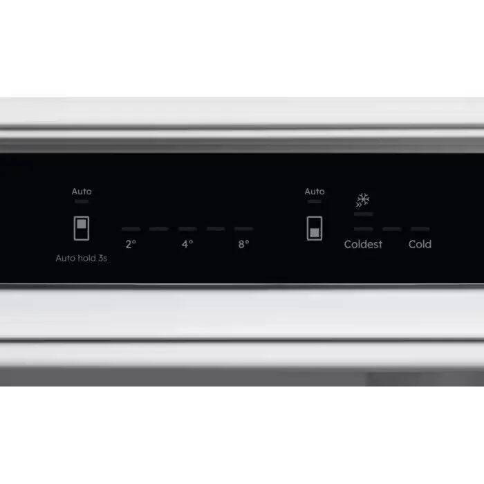 Built-in refrigerator with freezer AEG NSC8M192DS, 269 l, D, No Frost, White