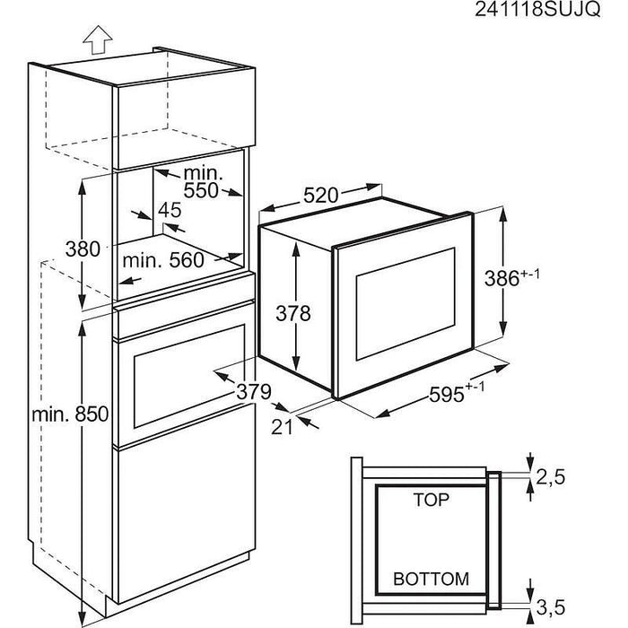 Built-in microwave AEG OS5GM251EB