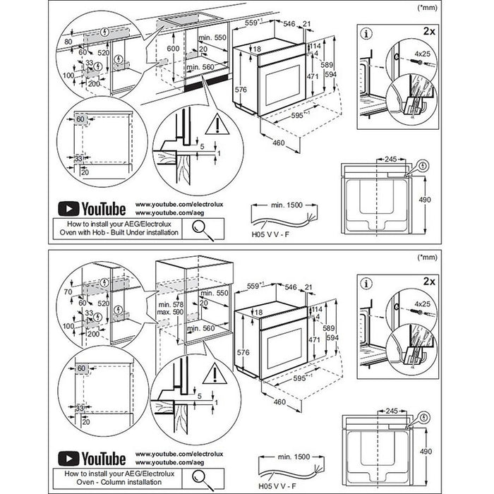 Built-in oven AEG TB8SB73ZAB, MealAssist with SteamProo