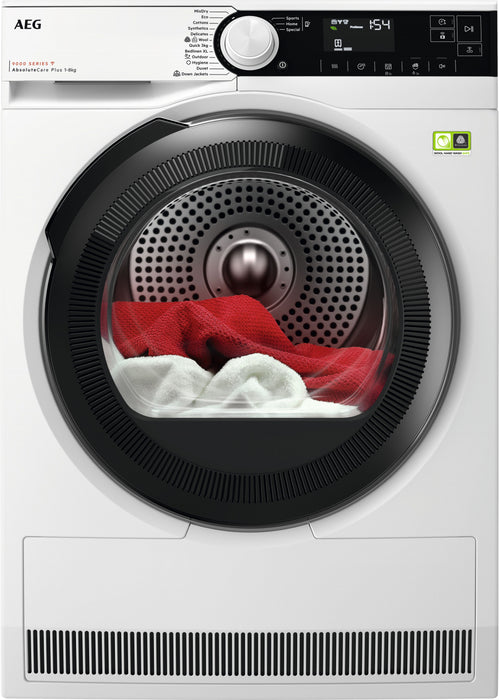 Dryer AEG TR9384CE, 8 kg, Heat pump