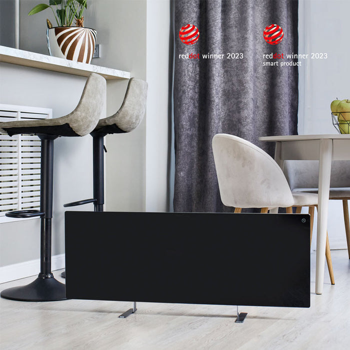 Convector AENO GH2S WI-FI, HEATED AREA UP TO 30.00 m², BLACK, 700.0 W