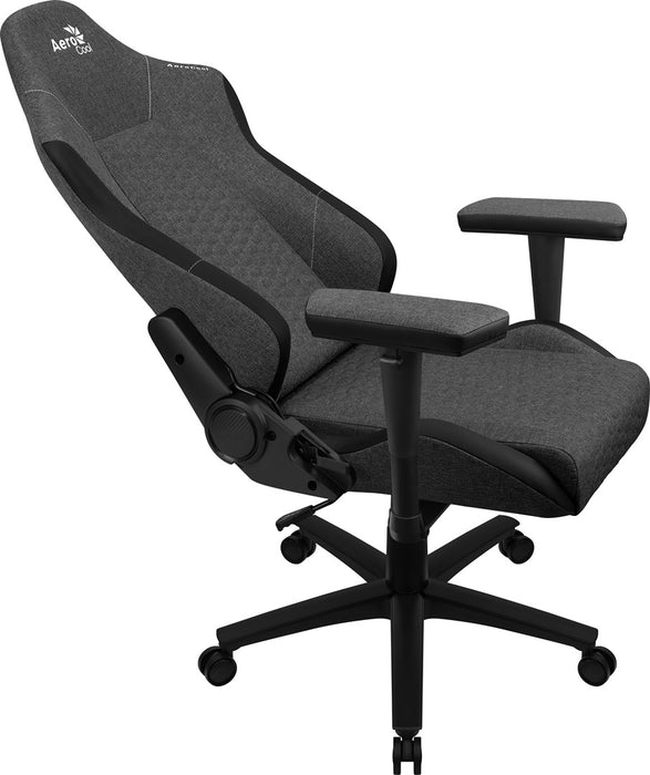 Aerocool CROWNASHBK, Ergonomic Gaming Chair, Adjustable Cushions, AeroWeave Technology, Black