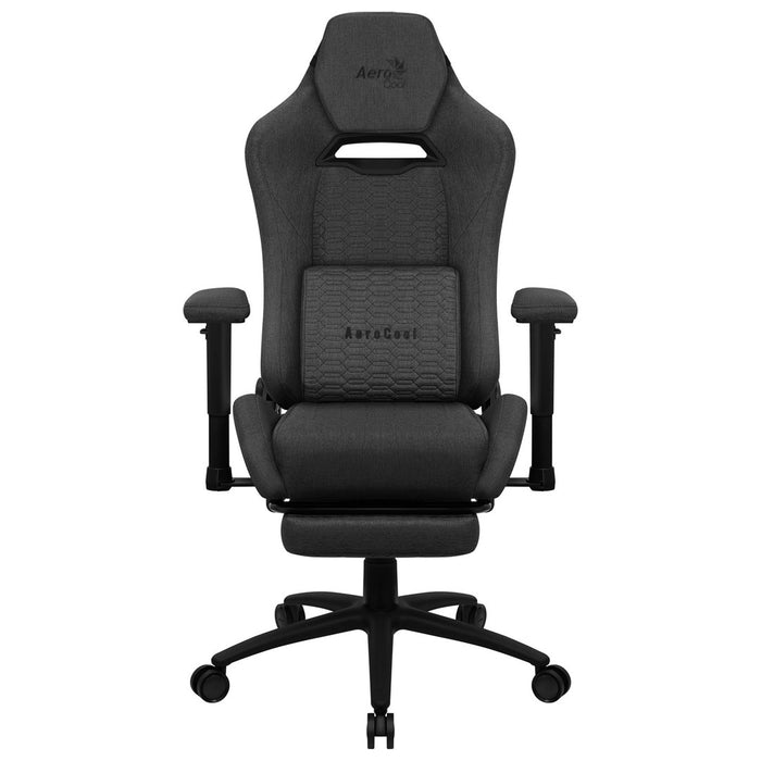 Aerocool ROYALASHBK Premium Ergonomic Gaming Chair Legrests Aeroweave Technology Black