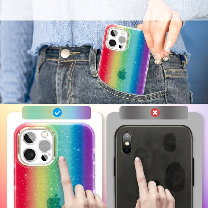 Kingxbar Ombre Case Back Cover for iPhone 12 Pro Max multicolour - Cell phone cases and covers<<<HurtelXML