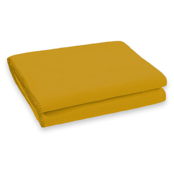 BLANKET POLAR AGLIKA 130X170 CM. OCHER