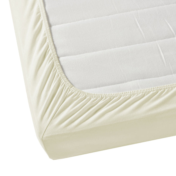 AGLIKA FITTED SHEET FOR MATTRESS 160X200 CM ECRU