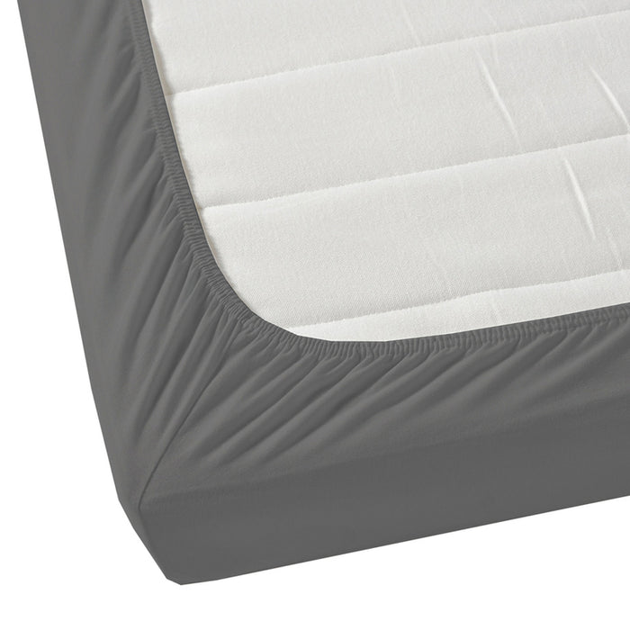 AGLIKA FITTED SHEET FOR MATTRESS 160X200 CM DARK GREY